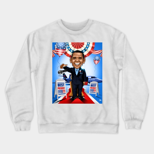 MIC DROP - THE GREATEST PRESIDENT EVER!!! Crewneck Sweatshirt by MIAMIKAOS